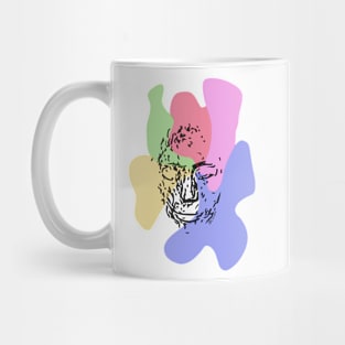 Rainbow face Mug